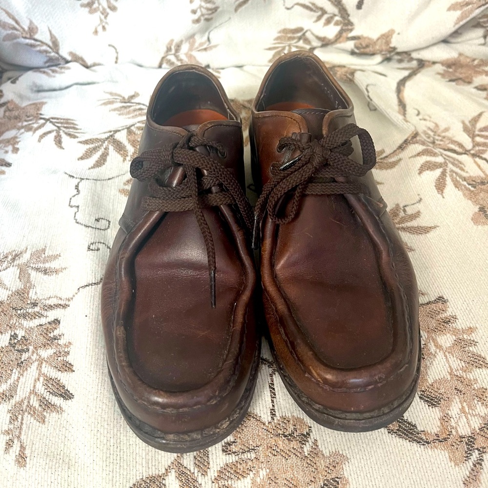Vintage Leather Derby Shoes